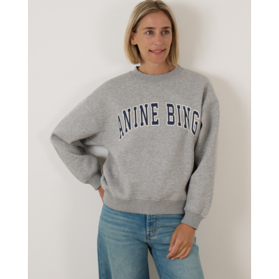 Anine Bing Spencer Sweatshirt Heater Grey