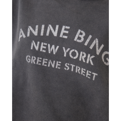 Anine Bing Miles NY sweater verwassen zwart