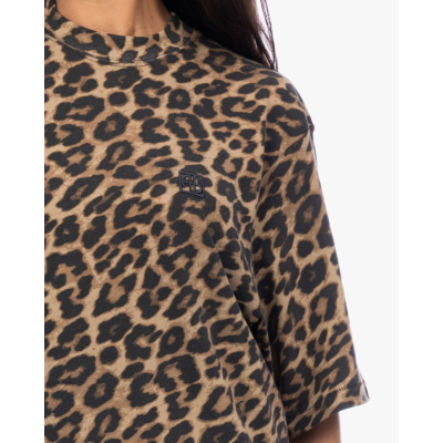 Anine Bing Avi Leopard T-shirt Bruin
