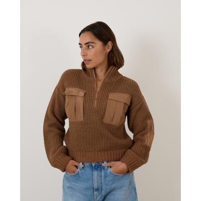 Baum und Pferdgarten Clyde Pullover Licht Bruin
