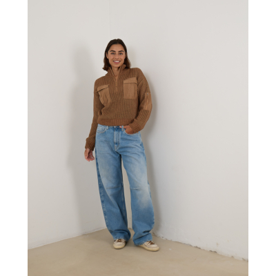 Baum und Pferdgarten Clyde Pullover Licht Bruin