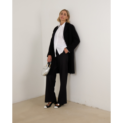 Closed Blouse Lange Mouwen Wit