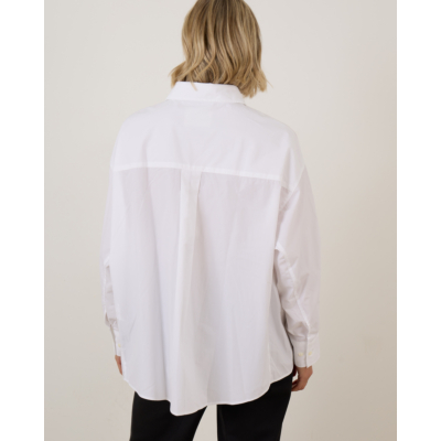 Closed Blouse Lange Mouwen Wit