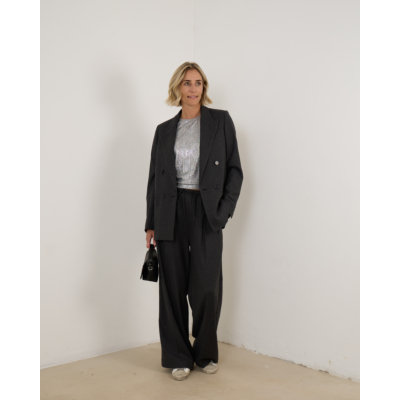 Closed Blazer Antraciet