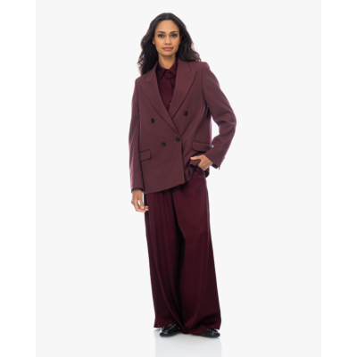 Drykorn Tweezer Satijnen Pantalon Bordeaux L34