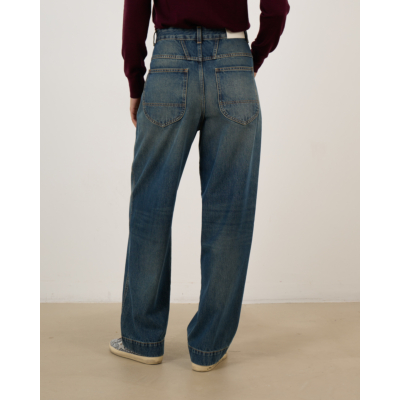 Closed Deni-X Wide leg Jeans Donker Blauw