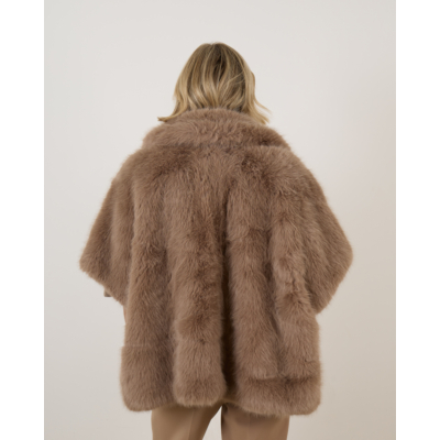 Alter Ego Elin Mantel Faux Fur Taupe