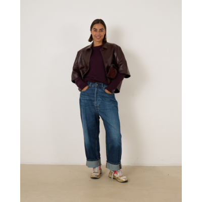 Lois Bruna High Waist Barrel Jeans Jackson Blauw L32