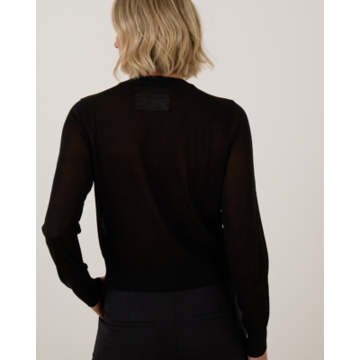 Love Stories Miranda Sheer Cardigan Zwart