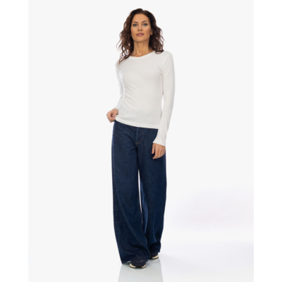 Closed Rib Longsleeve Off-white