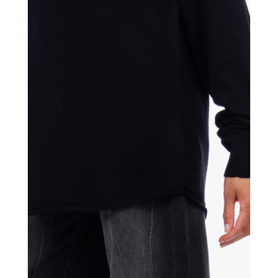 Rijp James Oversized Knit Pullover Black