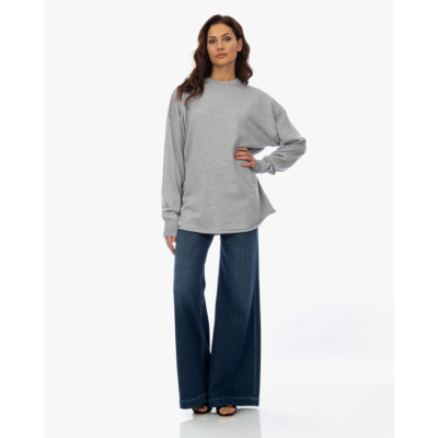 Rijp James Oversized Knit Pullover Grey
