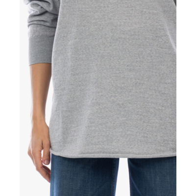 Rijp James Oversized Knit Pullover Grey