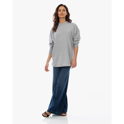 Rijp James Oversized Knit Pullover Grey