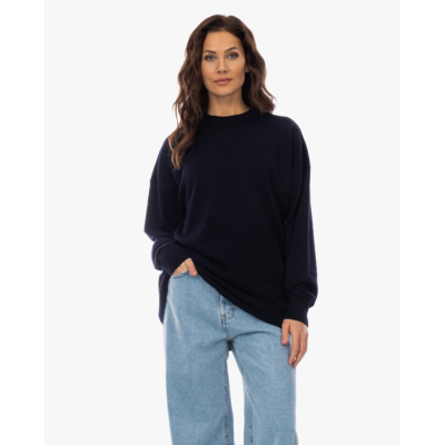 Rijp James Oversized Knit Pullover Navy