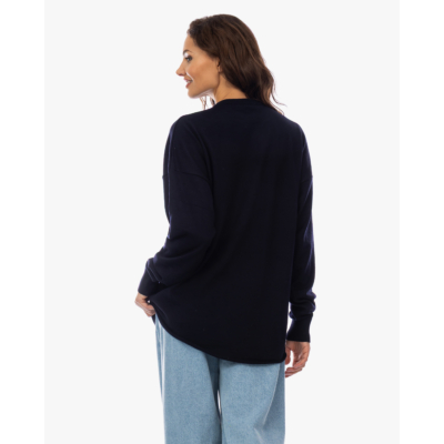Rijp James Oversized Knit Pullover Navy