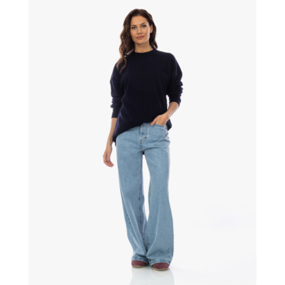 Rijp James Oversized Knit Pullover Navy