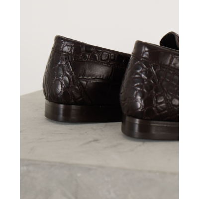 Posa Penny Loafer Wrinkle Cacao