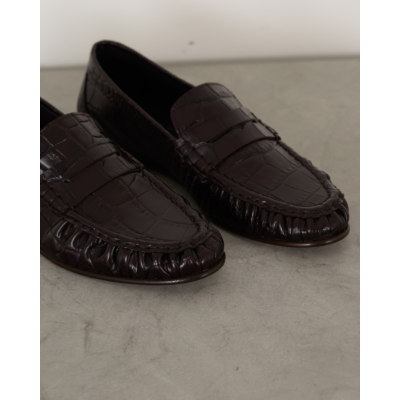 Posa Penny Loafer Wrinkle Cacao