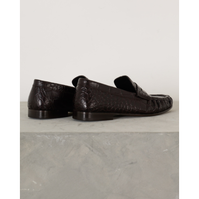 Posa Penny Loafer Wrinkle Cacao
