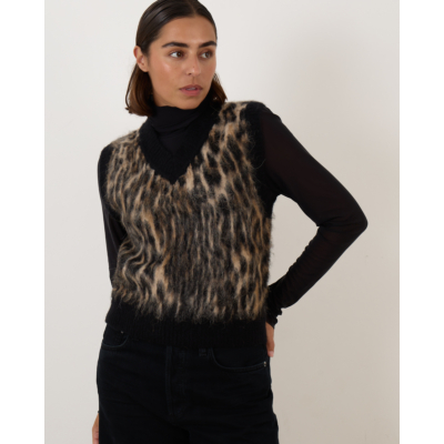 Ganni Leopard Spencer