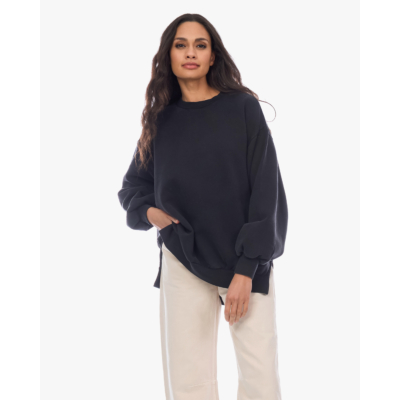 Ame Antwerp Ulla Oversized Crewneck Sweater Zwart