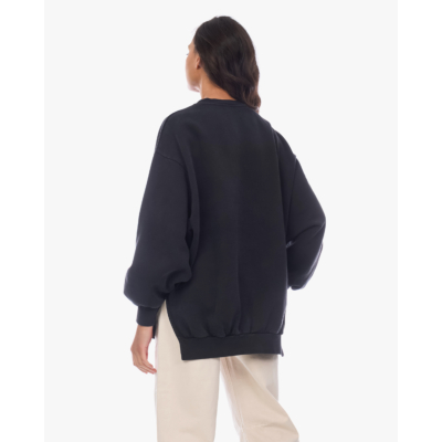 Ame Antwerp Ulla Oversized Crewneck Sweater Zwart