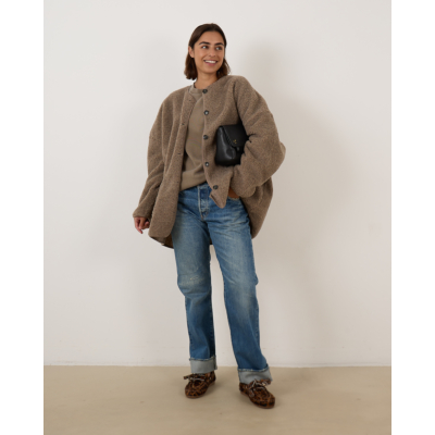 Ame Antwerp Ulla Crewneck Sweater Taupe