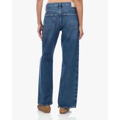 Citizens of Humanity Liro Straight Tuxedo Stripe Jeans Blue