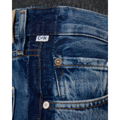 Citizens of Humanity Liro Straight Tuxedo Stripe Jeans Blue