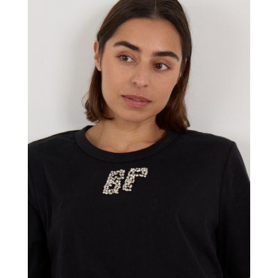 Baum und Pferdgarten Jawo T-shirt met Rhinestone Logo Zwart