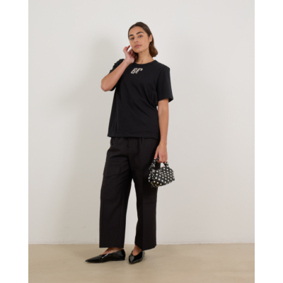 Baum und Pferdgarten Jawo T-shirt met Rhinestone Logo Zwart