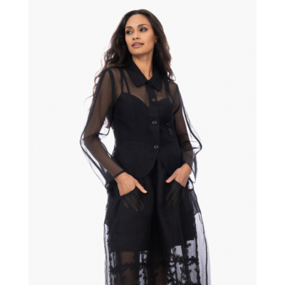 Baum und Pferdgarten Belottie Transparante Blouse Zwart