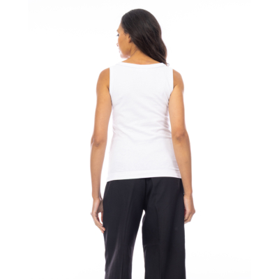 Baum und Pferdgarten Joline Mouwloze Top met Rhinestones Wit