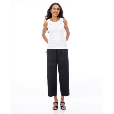 Baum und Pferdgarten Joline Mouwloze Top met Rhinestones Wit