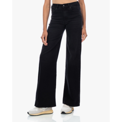 Lois Palazzo Mid Rise Jeans Zwart L34
