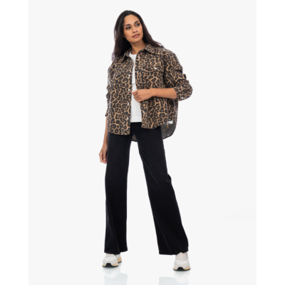 Lois Palazzo Mid Rise Jeans Zwart L34