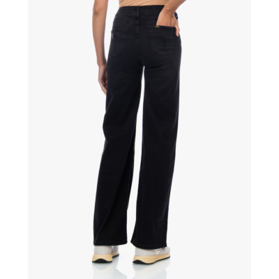 Lois Palazzo Mid Rise Jeans Zwart L34