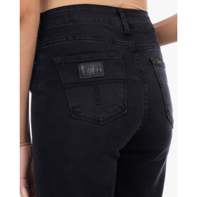 Lois Palazzo Mid Rise Jeans Zwart L34