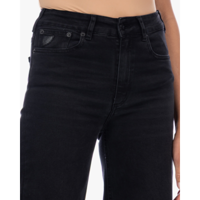 Lois Palazzo Mid Rise Jeans Zwart L32