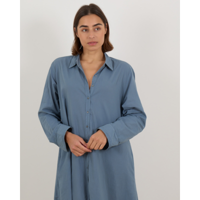 Xírena Boden Maxi Jurk met Knopen Blauw