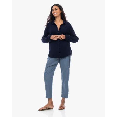 Xírena Scout Shirt Blouse Navy