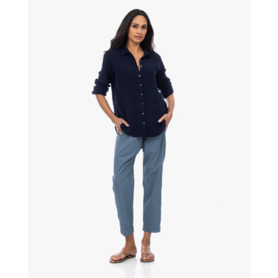 Xírena Scout Shirt Blouse Navy