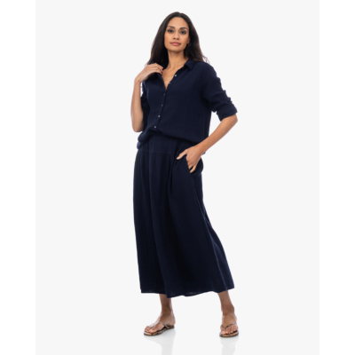 Xírena Scout Shirt Blouse Navy