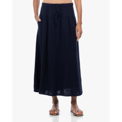 Xírena Irene Flowy Midi Rok Navy