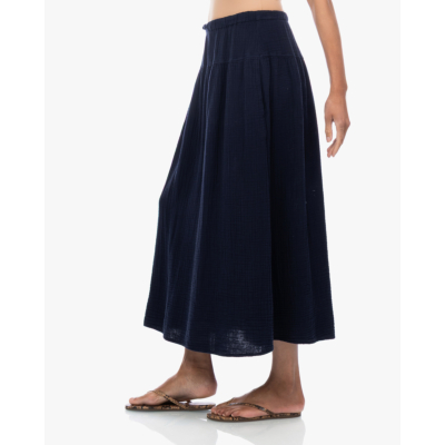 Xírena Irene Flowy Midi Rok Navy
