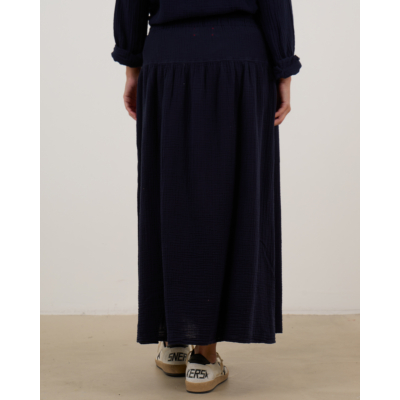 Xírena Irene Flowy Midi Rok Navy