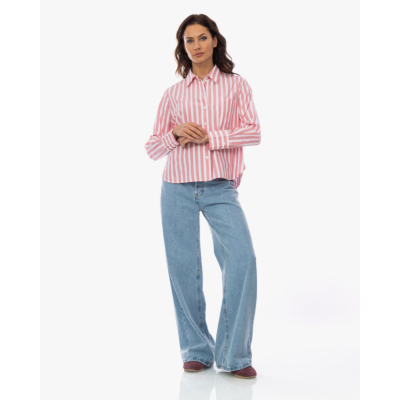 Xírena Monroe Blouse Gestreept Roze