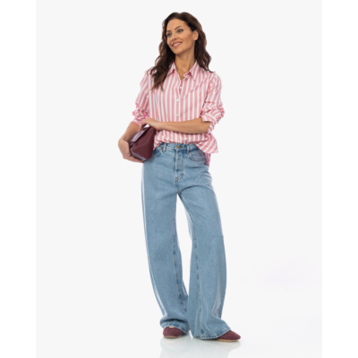 Xírena Monroe Blouse Gestreept Roze