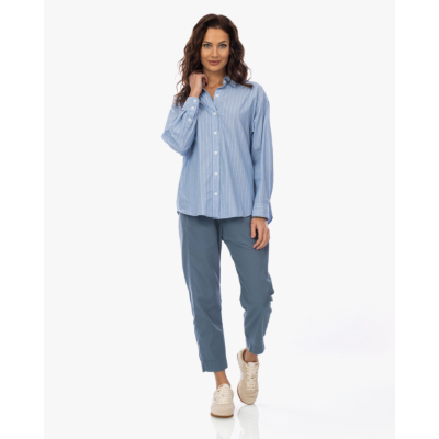 Xírena Hayven Gestreepte Blouse Blauw